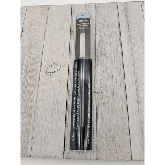 Vintage J&P Coats Flex Knit All Purpose Zipper 12" White 1 - Picture 4 of 4